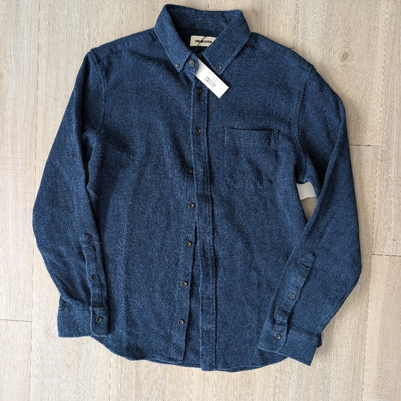 NWT Taylor Stitch Shirt - The Jack in Rinsed Indigo Waffle - Picture 2 of 6